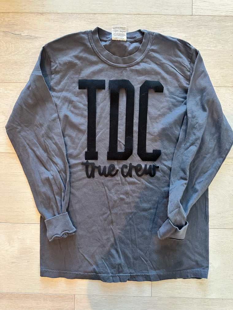 TDC TRUE CREW - GREY COMFORT COLORS LONG SLEEVE