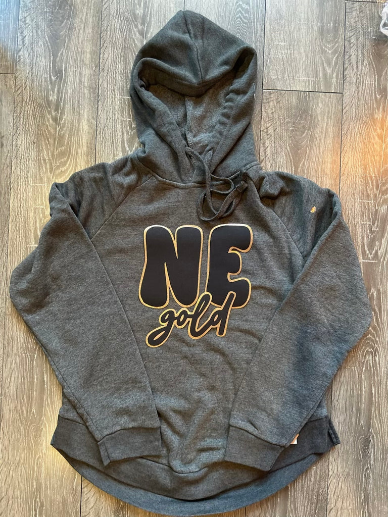 BUBBLE NE DAINTY GOLD - GREY ANGEL FLEECE HOODIE