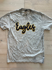 NAVY/YELLOW EAGLES - GREY DYED COMFORT COLORS TEE