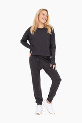 Mono B - Mono B GREEN - Organic Cotton Blend Crew Neck: NATURAL / S:M:L (2:2:2)