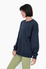 Mono B - Oversized Fleece Sweatshirt: TOAST / S:M:L (2:2:2)