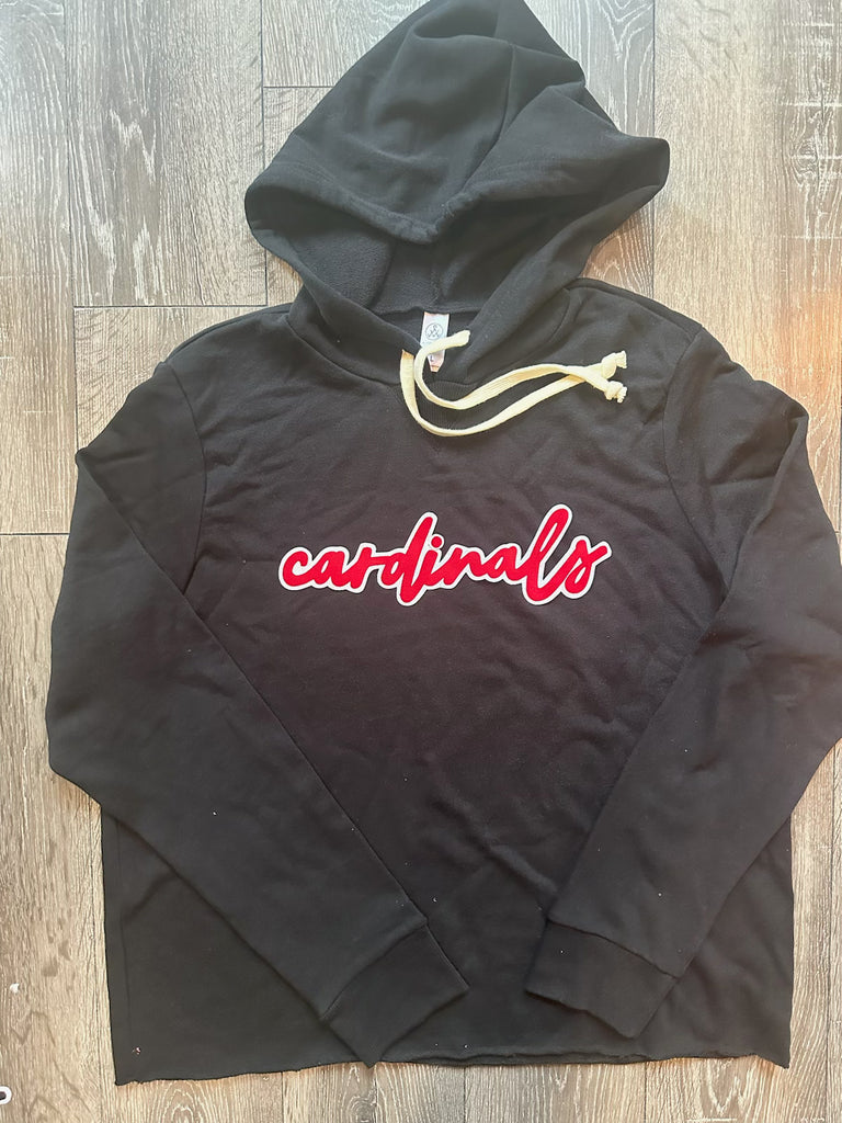 CARDINALS - BLACK LIGHTWEIGHT HOODIE