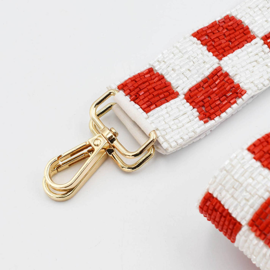 Treasure Jewels Inc. - Checkered Red/White Strap