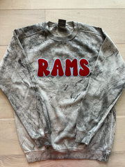 BUBBLE RAMS - GREY DYED COMFORT COLORS CREW