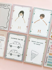 Cherrypick - Design-a-Doll Girls Pretend Play Notepad