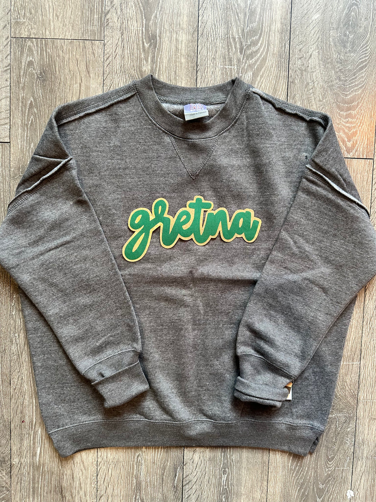 MODERN GRETNA - GREY SUEDED CREW