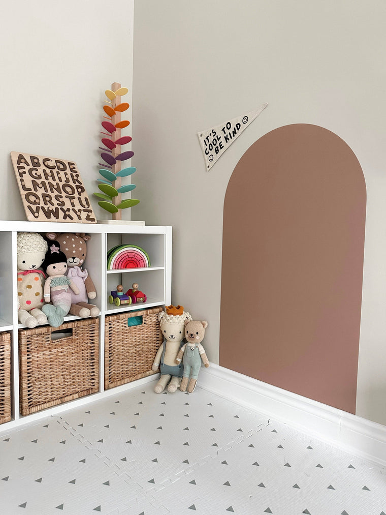 Cherrypick - Magic Playwall - Kids Arch Magnetic Chalkboard Wall Decal : Caramel