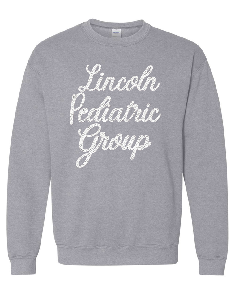 LINCOLN PEDIATRIC GROUP - (BLACK/WHITE POLKA) - SPORT GREY CREWNECK
