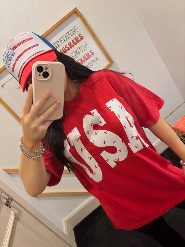 CHERRY USA - RED COMFORT COLORS TEE