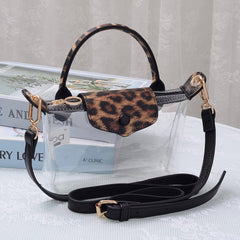 MiMi Wholesale - CB781 Gladys Clear Gameday Mini Crossbody Bag: Red