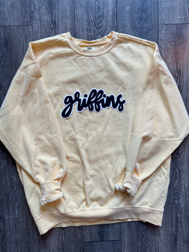 MODERN GRIFFINS - YELLOW COMFORT COLORS CREW