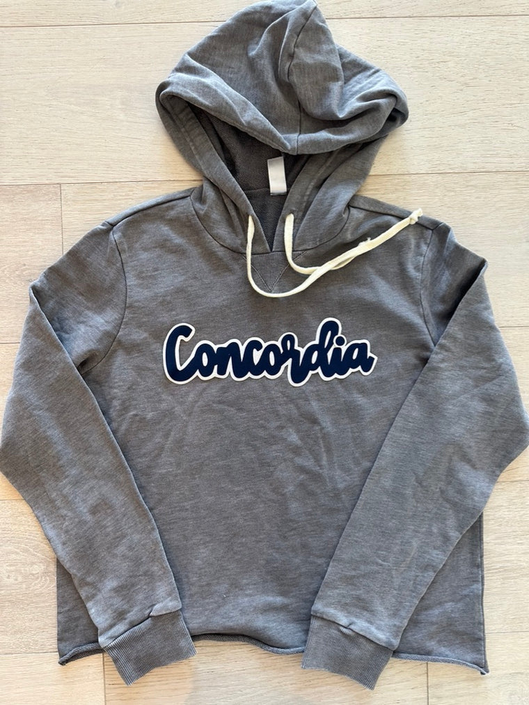 MODERN NAVY/WHITE CONCORDIA - GREY LIGHTWEIGHT HOODIE