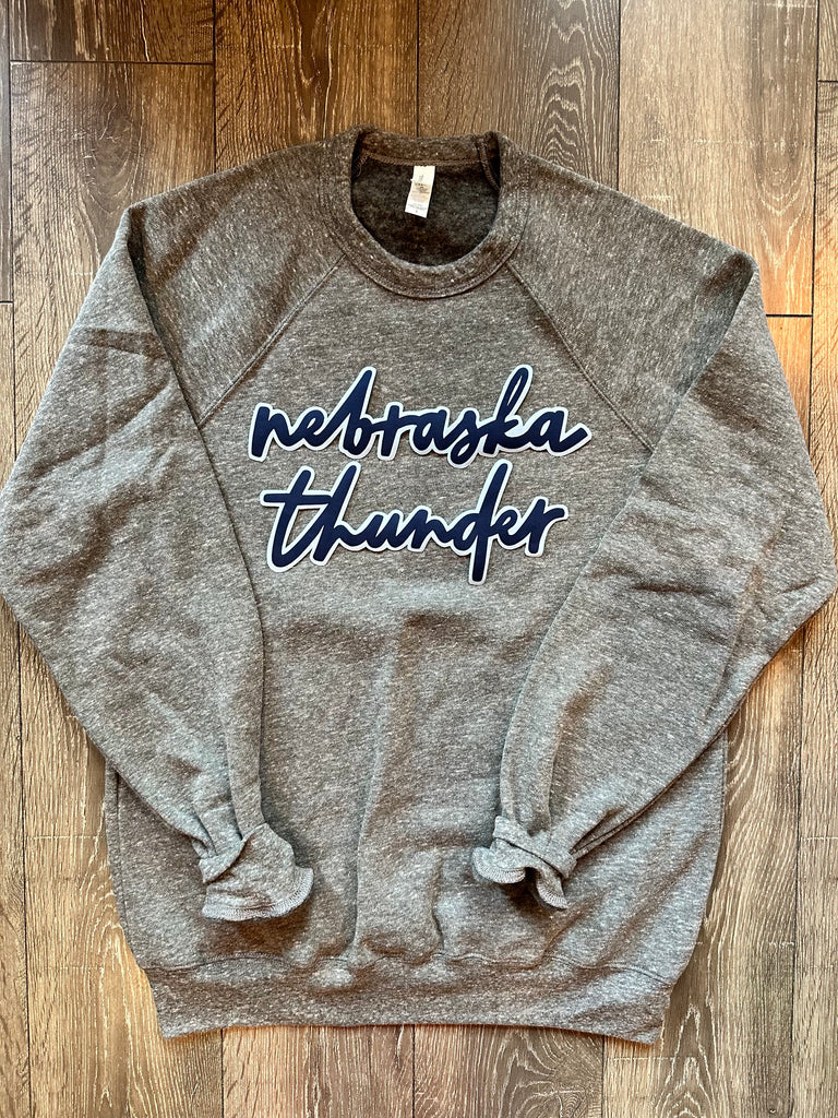 NEBRASKA THUNDER - GREY SPONGE CREW