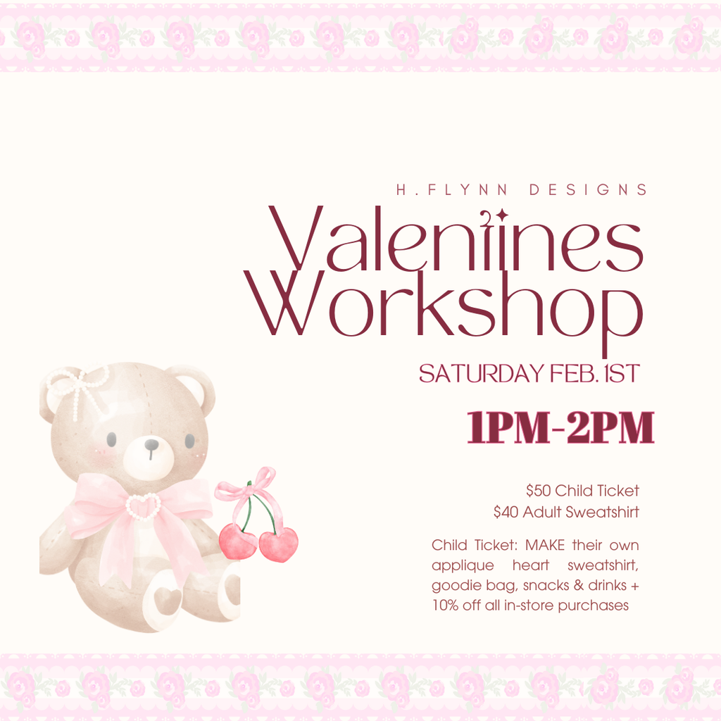 VALENTINES WORKSHOP: 1pm-2pm