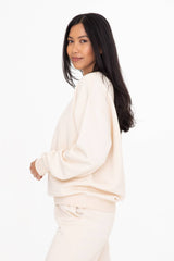 Mono B - Oversized Fleece Sweatshirt: TOAST / S:M:L (2:2:2)