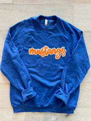 MODERN MUSTANGS - BLUE SPONGE CREWNECK