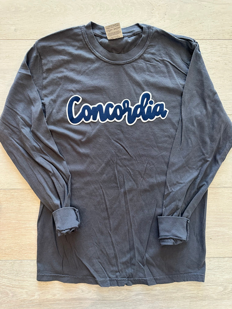 MODERN NAVY/WHITE CONCORDIA - GREY COMFORT COLORS LONG SLEEVE