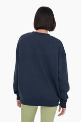 Mono B - Oversized Fleece Sweatshirt: TOAST / S:M:L (2:2:2)