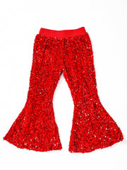 Red Sequin Pants: 4T
