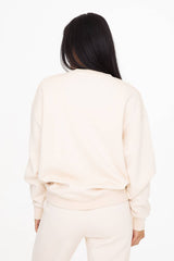 Mono B - Oversized Fleece Sweatshirt: HEATHER GREY / S:M:L (2:2:2)