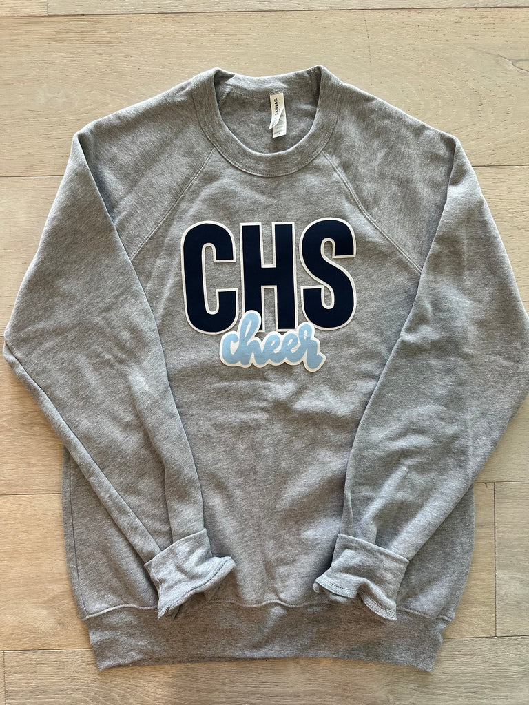 CHS CHEER  - GREY SPONGE CREW