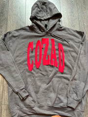 VARSITY RED COZAD - CHARCOAL HOODIE