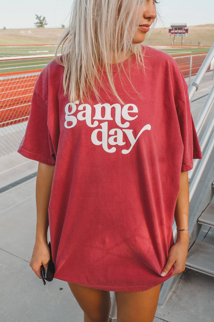 402threads - Game Day Puff T-shirt: Red / 2XL