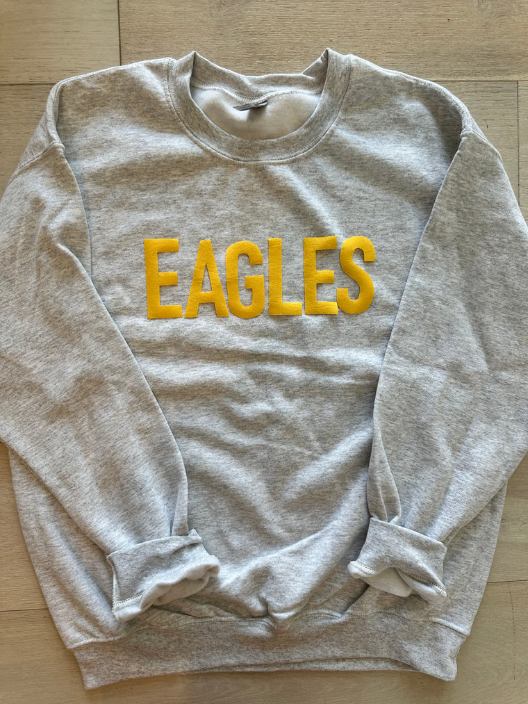 BLOCK EAGLES - GREY GILDAN CREW (YOUTH + ADULT)