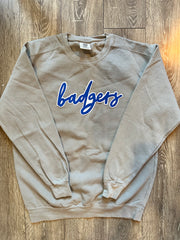 DAINTY BADGERS - GREY COMFORT COLORS CREW