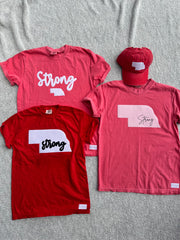 NEBRASKA STRONG - RED COMFORT COLORS TEE (YOUTH + ADULT)