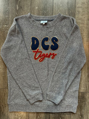 DCS TIGERS - GREY COZY CREW