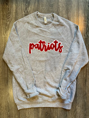 PATRIOTS - GREY SPONGE CREW (YOUTH + ADULT)