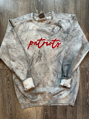 PATRIOTS- GREY DYED COMFORT COLORS CREW