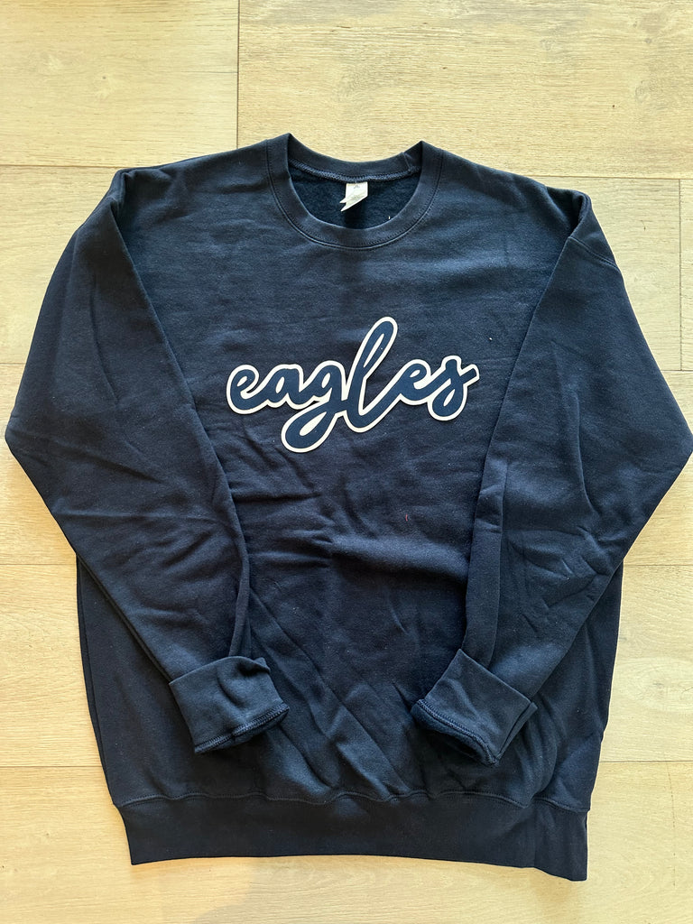 DAINTY EAGLES - NAVY GILDAN CREW (YOUTH + ADULT)