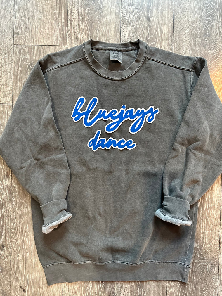 BLUEJAYS DANCE - GREY COMFORT COLORS CREW