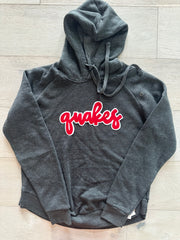 CURSIVE QUAKES - GREY ANGEL FLEECE HOODIE