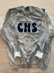 BUBBLE CHS - GREY DYED COMFORT COLORS CREW