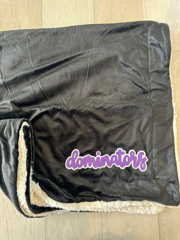 DOMINATORS - BLACK SHERPA BLANKET