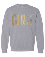 PATCHWORK GINW - SPORT GREY GILDAN CREW