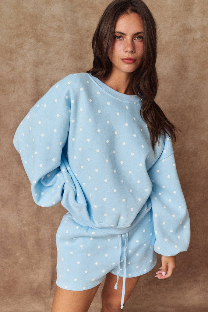 Papermoon - PX19825 - Small Polka Dot Fleece Set: WHITE/BLACK DOT / S-M-L (3-2-1)