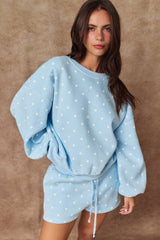Papermoon - PX19825 - Small Polka Dot Fleece Set: WHITE/BLACK DOT / S-M-L (3-2-1)