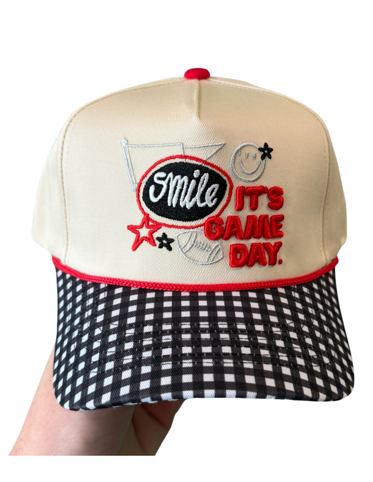 GAME DAY GINGHAM HAT
