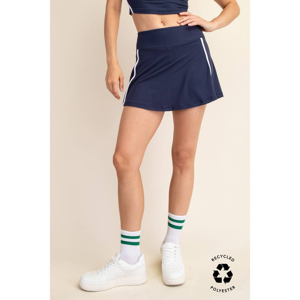 Rae Mode - RECYCLED BUTTER SKORT: Red/White / S-M-L(2-2-2)