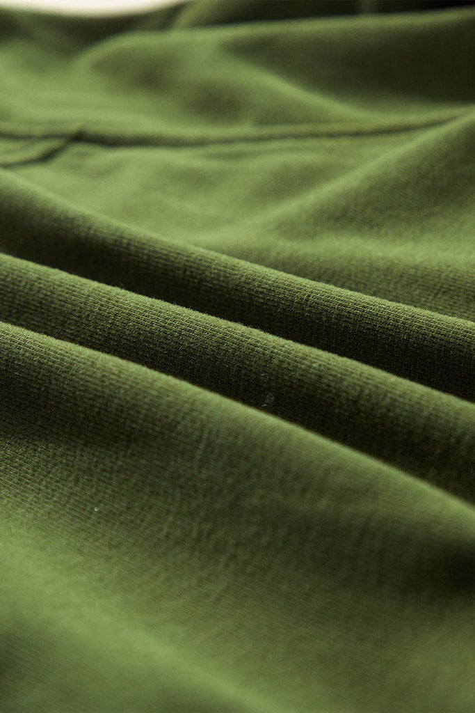 Pretty Bash - Quarter Zip Kangaroo Pocket Sweatshirt: Light Grey / XL