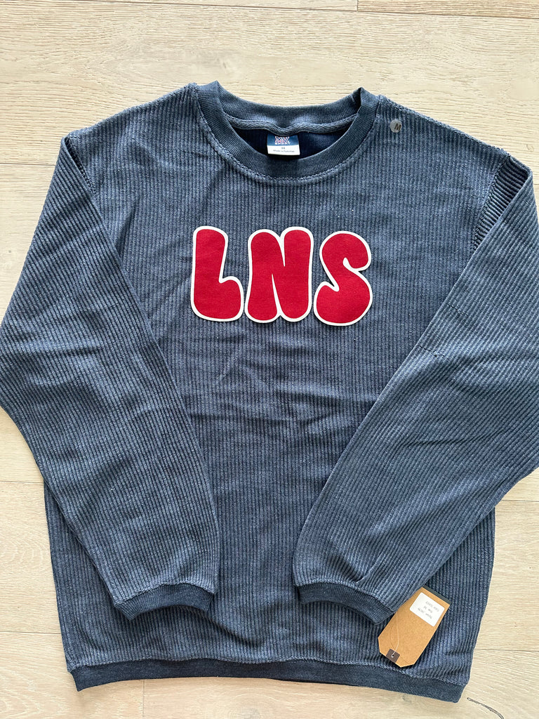 LNS - NAVY CORDUROY CREW