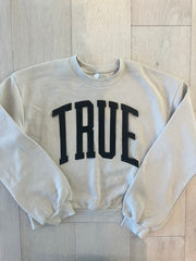 TRUE - BONE FLEECE CROP CREW