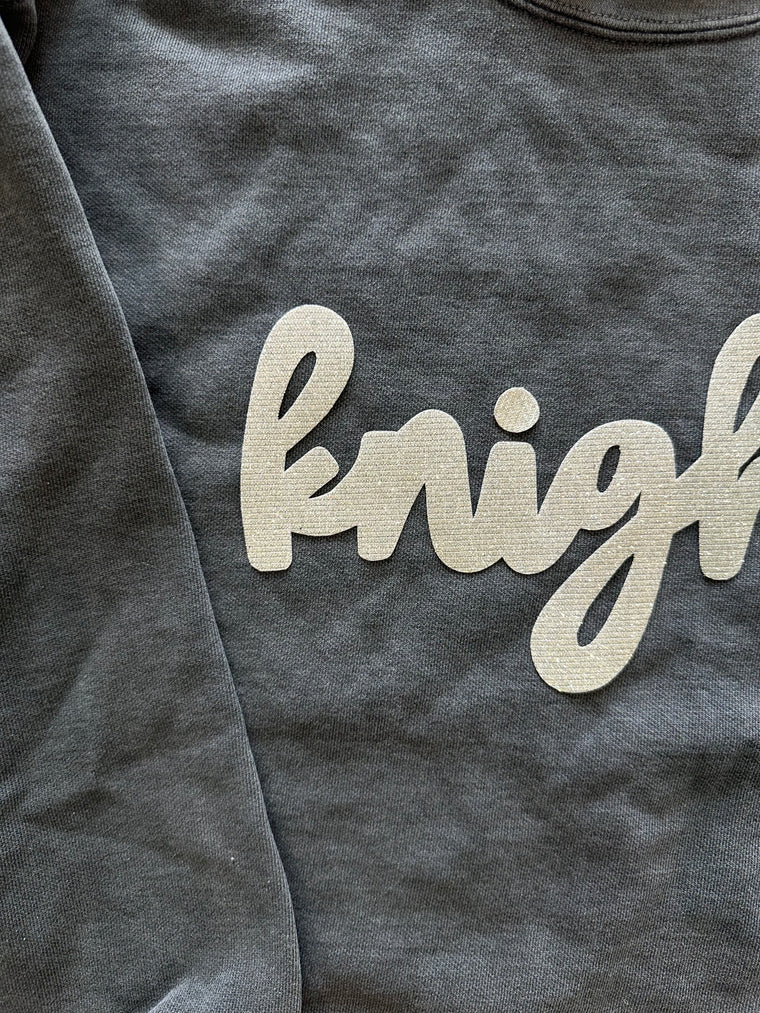 SPARKLE KNIGHTS - GREY COMFORT COLORS CREW