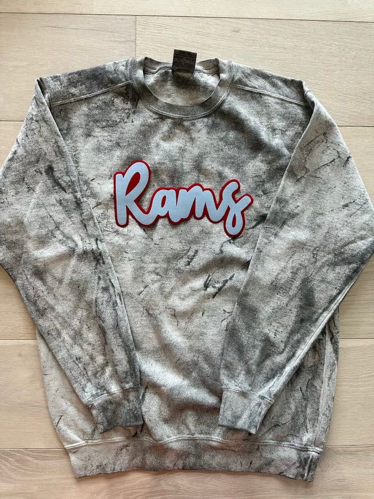 MODERN RAMS - GREY DYED COMFORT COLORS CREW