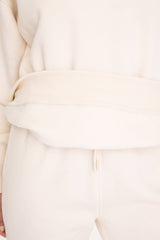 Mono B - Oversized Fleece Sweatshirt: TOAST / S:M:L (2:2:2)