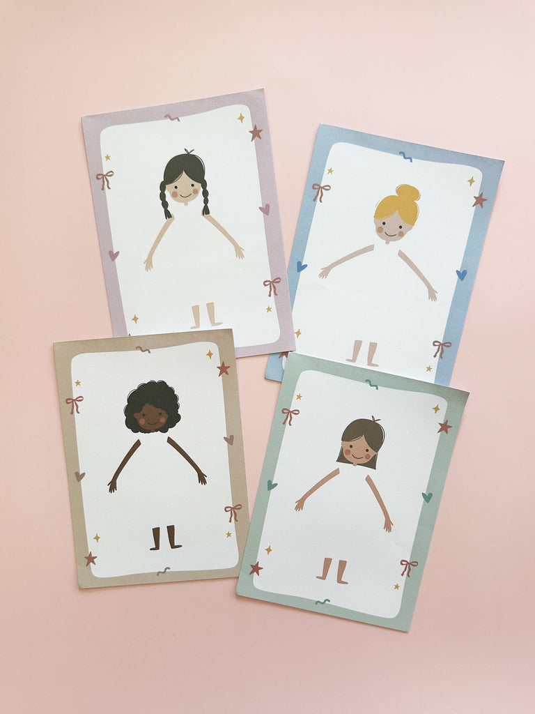 Cherrypick - Design-a-Doll Girls Pretend Play Notepad